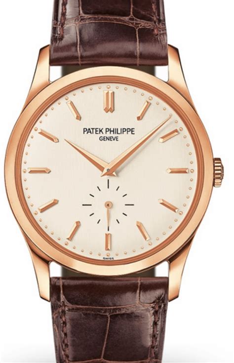 rose gold patek philippe calatrava|Patek Philippe Calatrava small seconds.